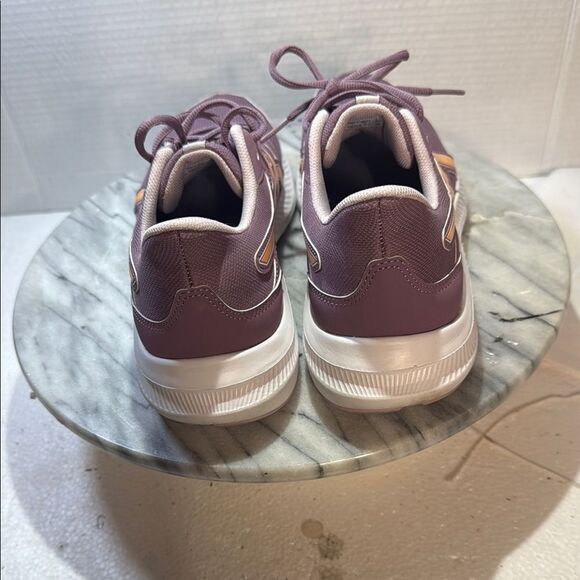 Asics Women's Sneakers in Purple and Orange pre-owned size: 9 - Picture 3 of 7